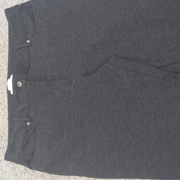 Talbots Gray Ponte Professional Work Pants Straight Leg Size 14 - Picture 2 of 10